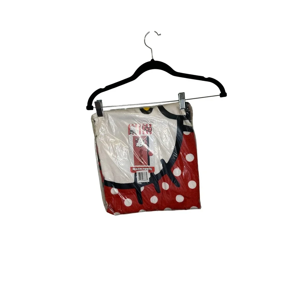 Hello Kitty Beach Towel Red White Polka Dot‎ Cotton Kids